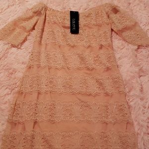 Off The Shoulder Laced Talent Dress Size 1XL